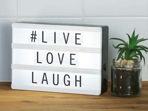 Lightbox tekst